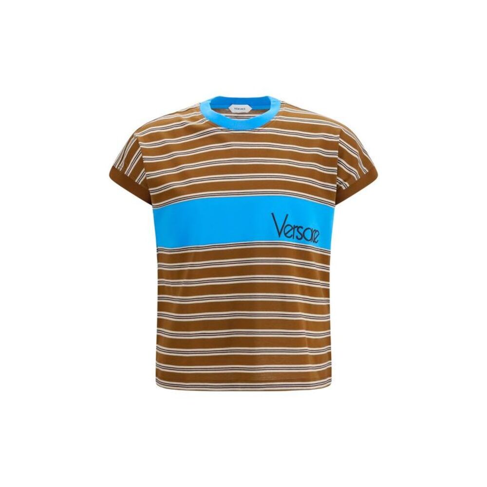 Versace Brown Cotton Men's T-Shirt